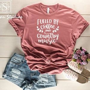 Fueled By Coffee And Country Music T-Shirt